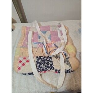 13x12x1 Quilted Tote Bag Red Chair Stitchery Multicolor